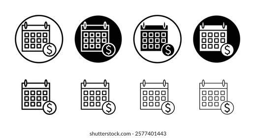salary payday icon Vector logo set flat
