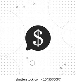 Salary, profit, vector best flat icon on texture background , EPS 10
