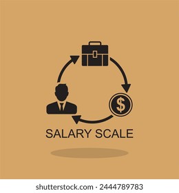 salary scale icon , business icon