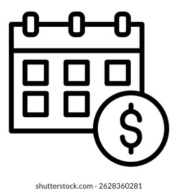 Salary Simple Vector Icon Collection