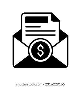 Salary Slip icon in vector. Illustration