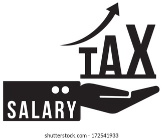 Salary and tax infographics, vector format