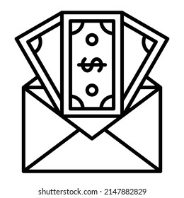 Salary vector icon. Can be used for printing, mobile and web applications.