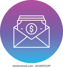 Salary vector icon. Can be used for printing, mobile and web applications.