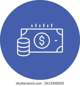 Salary vector icon. Can be used for printing, mobile and web applications.