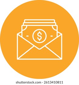 Salary vector icon. Can be used for printing, mobile and web applications.
