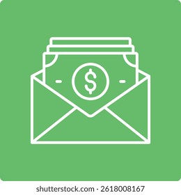 Salary vector icon. Can be used for printing, mobile and web applications.