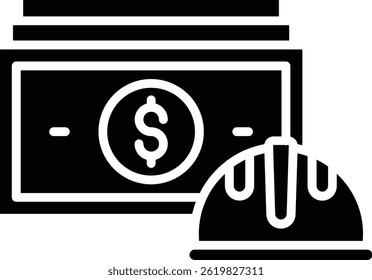 Salary vector icon. Can be used for printing, mobile and web applications.