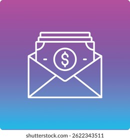 Salary vector icon. Can be used for printing, mobile and web applications.