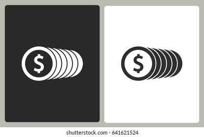 Salary vector icon. Illustration isolated for graphic and web design.