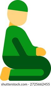 Diseño de icono de estilo plano de Salat