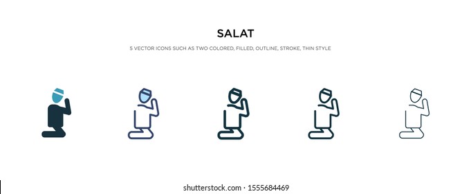 salat icon in different style vector illustration. two colored and black salat vector icons designed in filled, outline, line and stroke style can be used for web, mobile, ui