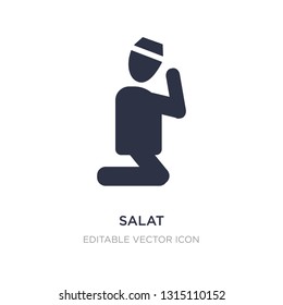 salat icon on white background. Simple element illustration from People concept. salat icon symbol design.