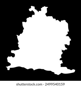 Saldus district map, administrative division of Latvia. Vector illustration.