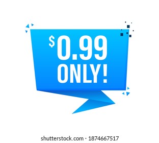 Dollar one deals and sale promotional banner Vector Image