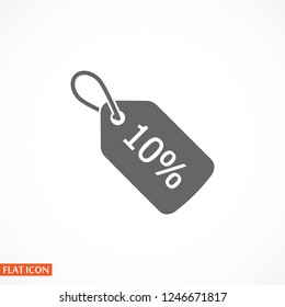 Sale 10 icon. Vector  Eps 10 