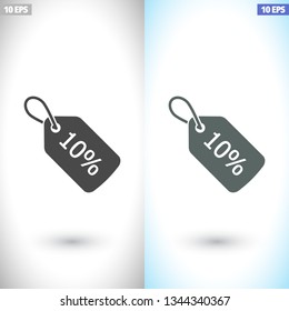 Sale 10 icon. Vector  Eps 10 