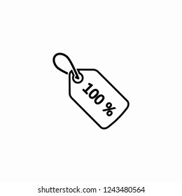 Sale 100 icon. Vector  Eps 10 