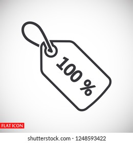 Sale 100 icon. Vector  Eps 10 