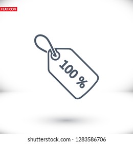 Sale 100 icon. Vector  Eps 10 