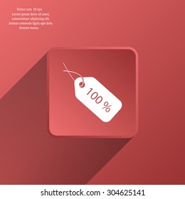 Sale 100 icon. Vector Eps 10