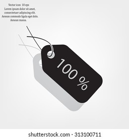 Sale 100 icon. Vector Eps 10