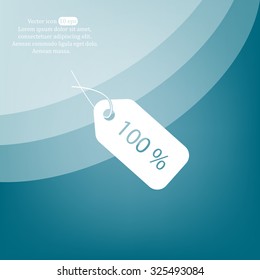 Sale 100 icon. Vector Eps 10