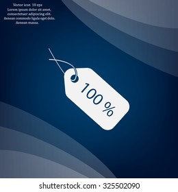 Sale 100 icon. Vector Eps 10