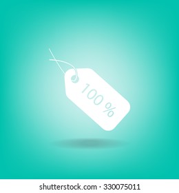 Sale 100 icon. Vector Eps 10