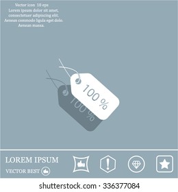 Sale 100 icon. Vector Eps 10
