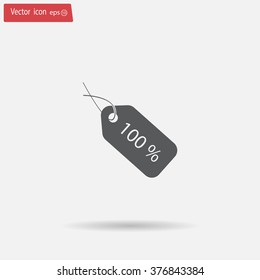 Sale 100 icon. Vector Eps 10