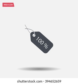 Sale 100 icon. Vector Eps 10