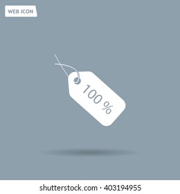 Sale 100 icon. Vector Eps 10