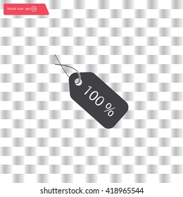 Sale 100 icon. Vector Eps 10