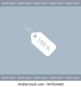 Sale 100 icon. Vector Eps 10