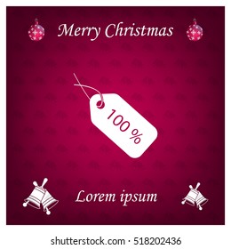 Sale 100 icon. Vector Eps 10