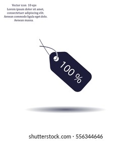 Sale 100 icon. Vector Eps 10