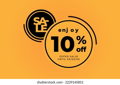 sale 10%off enjoy offer valid until