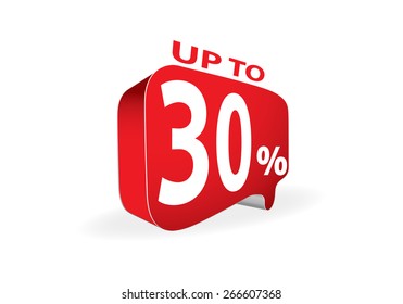 Sale up to 30 percent white sale 30 %