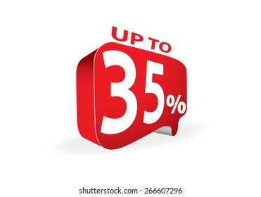 Sale up to 35 percent white sale 35 %