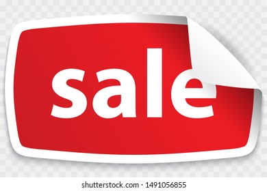 sale 3d paper background, vector illustration