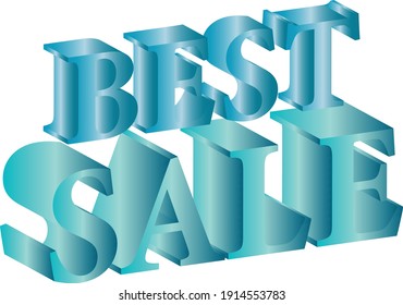 Sale 3D realistic vector design 