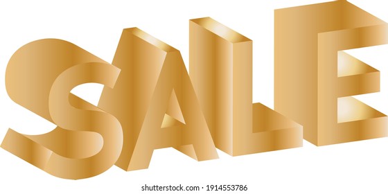 Sale 3D realistic vector design 