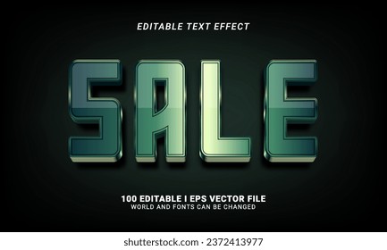 sale 3d style text effect graphic style