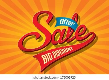 Sale 3d text