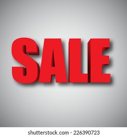 Texto vectorial 3d de venta