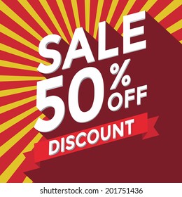 Sale 50% off discount