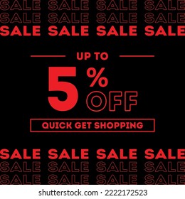 Sale up to 50% off Shopping day Poster or banner with gift box. Sales banner template design for social media and website. Quick get a Discount.