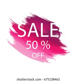 Sale 50% off, sign, art brush acrylic stroke paint abstract