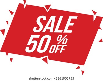 Sale 50% off . 50% off Sale. Vector